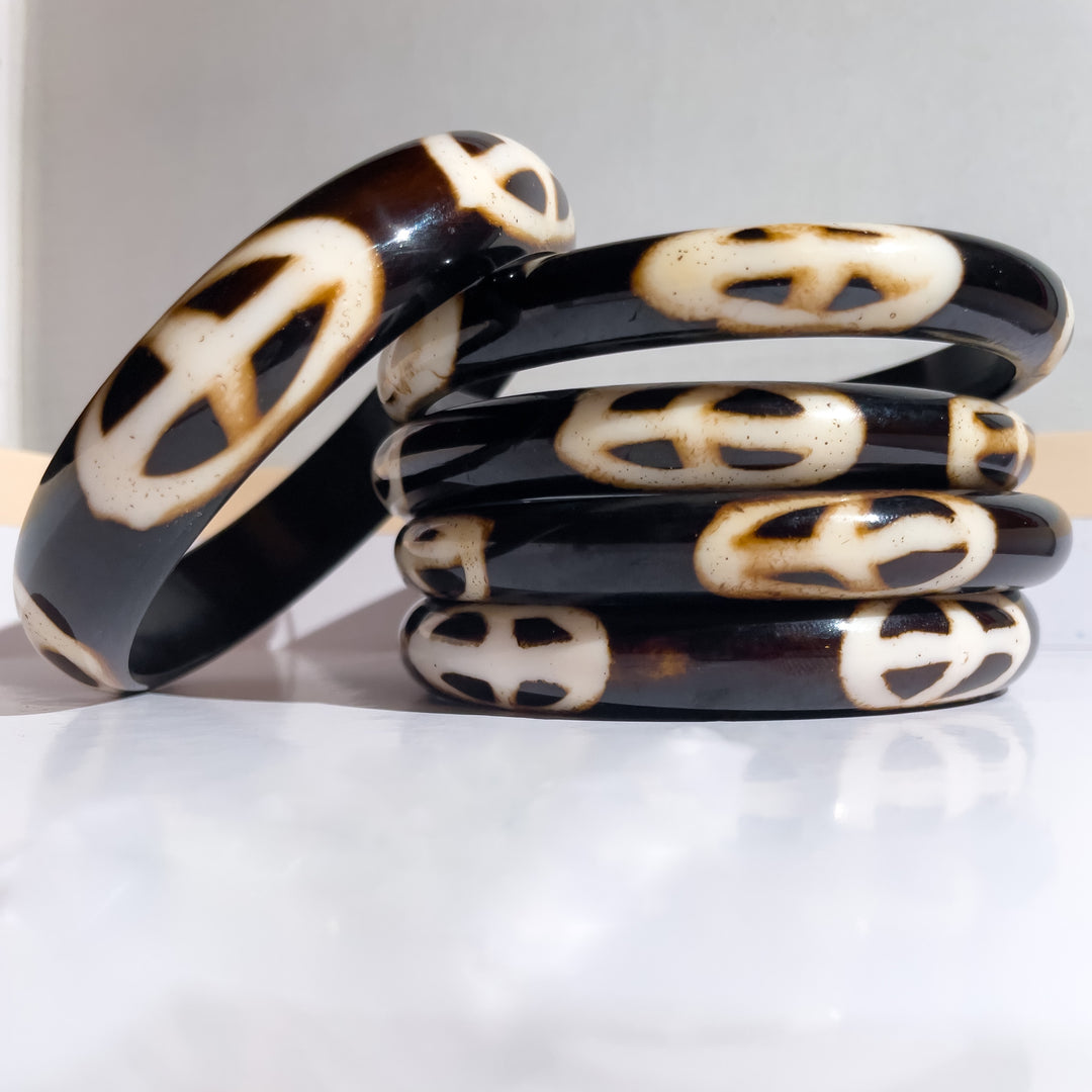 Espresso Yourself - Peace Symbol Stackable Bracelets (5-pieces)