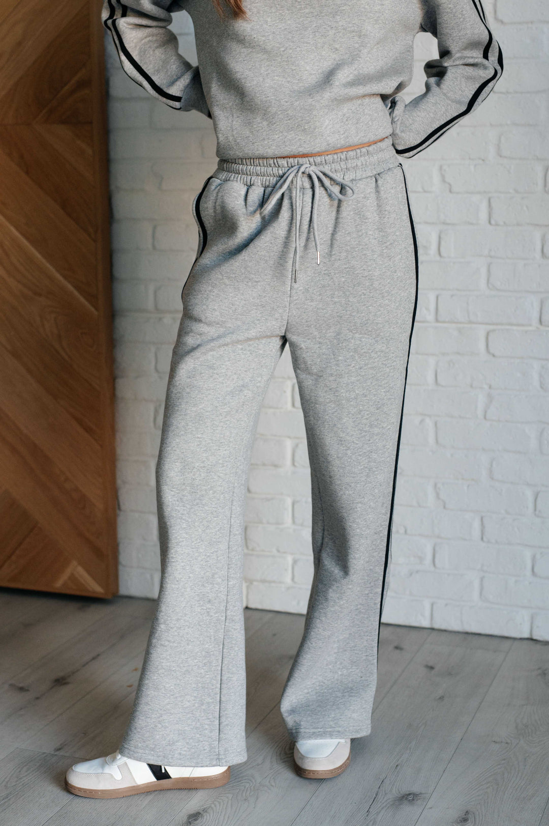 Fall In Line Stripe Detail Sweatpants