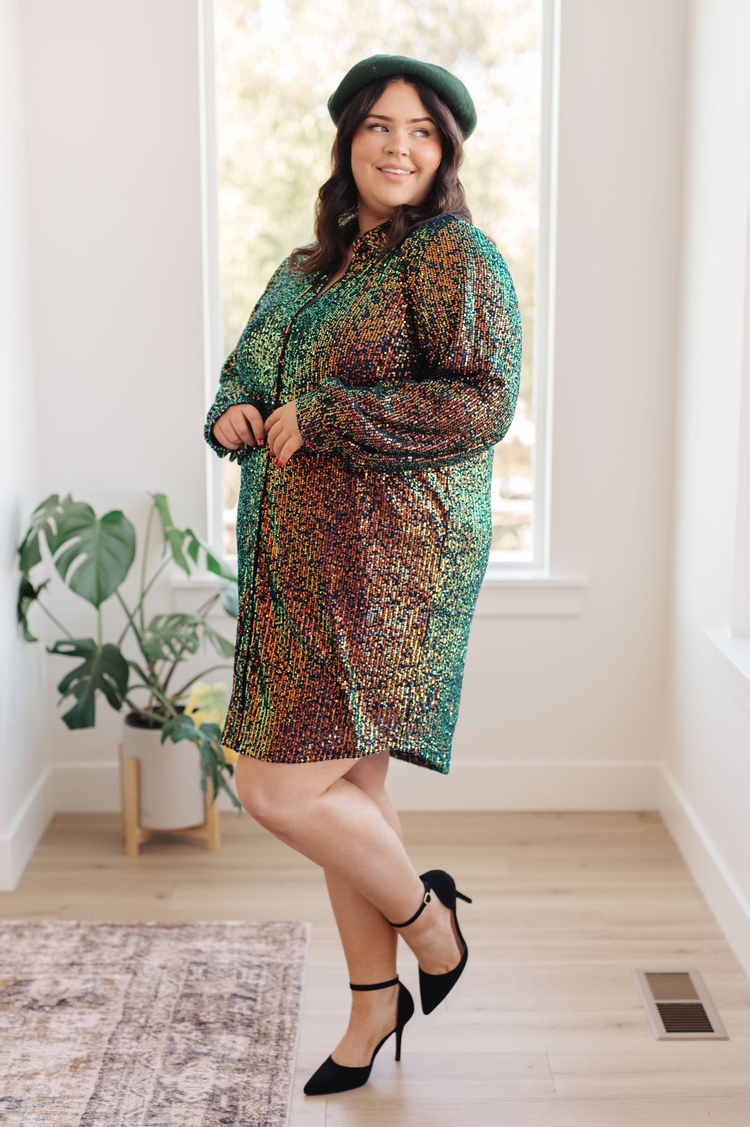 Suparstar Sequin Shirt Dress