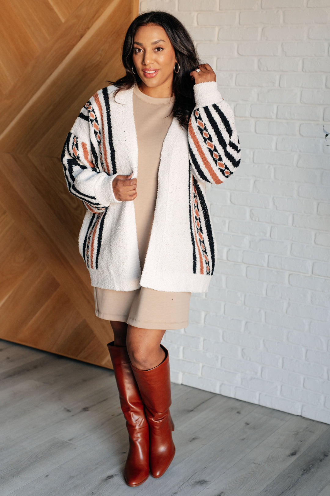 Zyanya Aztec Print Cardigan 