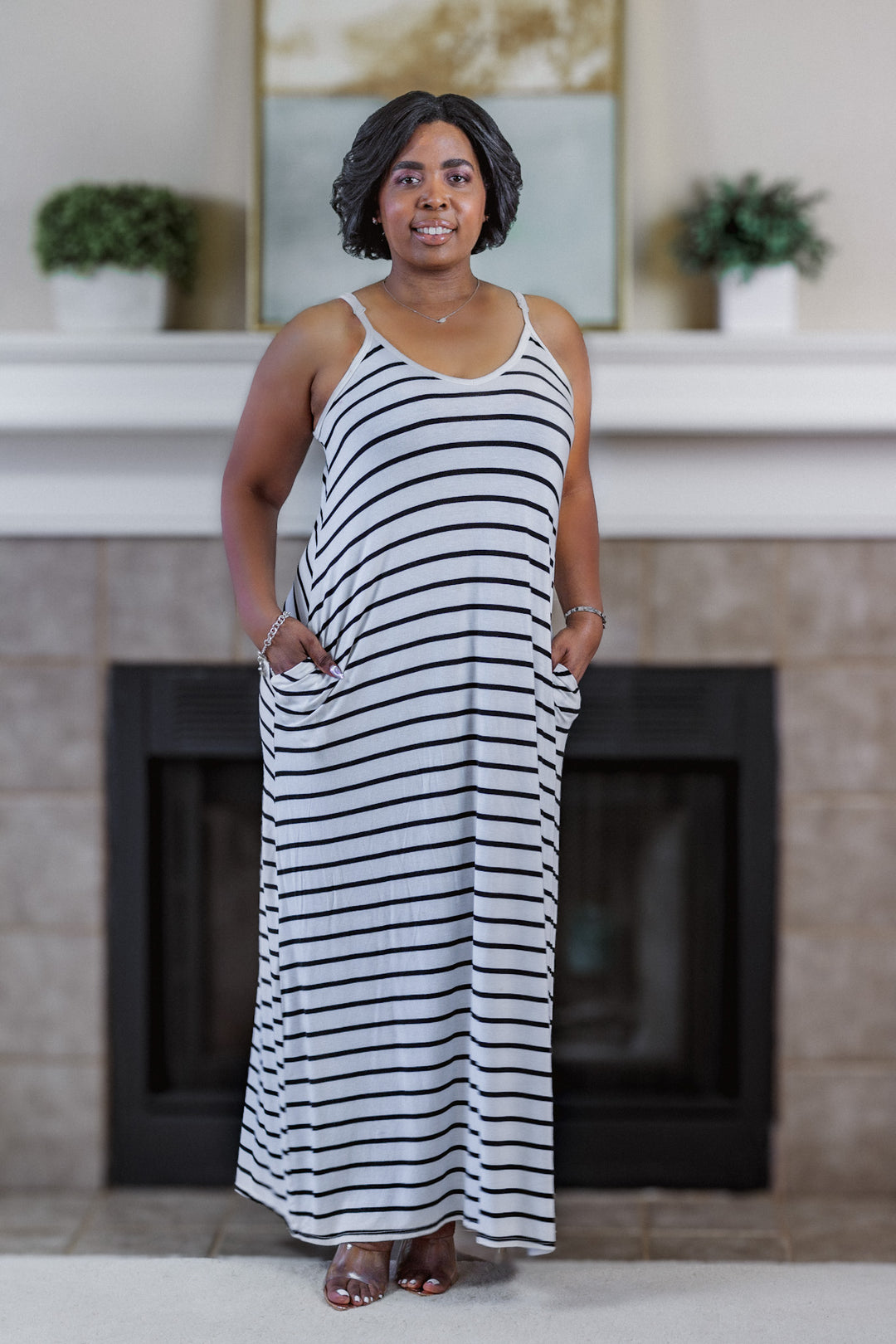 womens-black-and-white-maxi-dress-striped